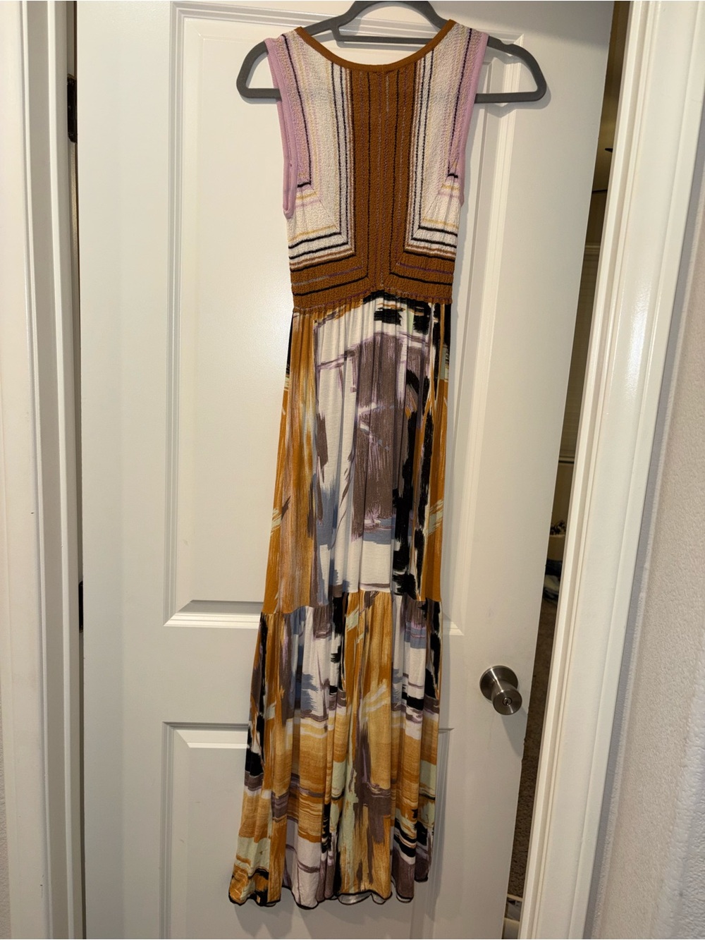 NWOT! MISSONI Multicolor Paint Splash Tiered Sleeveless Maxi Dress Size US 6 - Picture 14 of 14